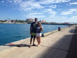 Brian and I in the Bahamas, right before I got pregnant.